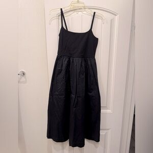 MIDI Black dress M w/ pockets